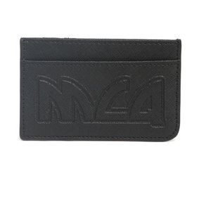 Alexander McQueen McQ Black Leather Card Holder unisex